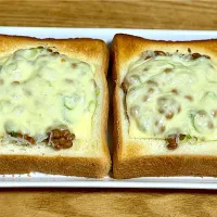 ☆しらす納豆チーズトースト