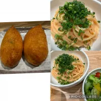 本日は勤務。小田原から帰宅し釜めしが食べたくて五反田に行くも残念ながら既に売り切れ。峠のいなり@荻野屋回kaiと最高明太子パスタ@おいしいパスタ五反田店にて。ここの生パスタ好みです。美味しくいただきました。|sniper66さん