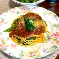 ミートソーススパゲッティ🍝|Mahinaさん