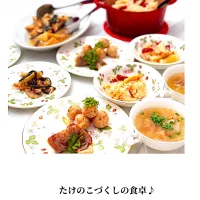たけのこづくしの食卓|登志子さん