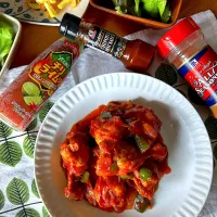 Pollo entomatado (メキシコ風鶏手羽元のトマト煮込み)