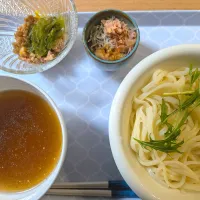 つけ麺　納豆めかぶ　おろしじゃこ| さゆさん