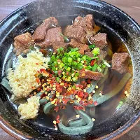 肉よもぎうどん|みほままこさん