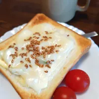白菜漬けのっけたチーズトースト|macchinaさん