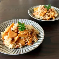 筍と豚肉の甘辛まぜごはん|うさかめさん