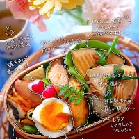 たけのこ土佐煮のっけにぎり弁当|kukulutomo ❁𓎪 ⡱𓎩‎𐩢𐩺𓎪 ⡱さん