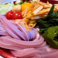 青菜とキノコのアッサリうどん🥬🍄‍🟫|マニラ男さん