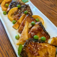 Snapdish賞ありがとうございます♡塩糀パウダーで鰤と筍の糀焼きです🐟️|fumfumさん