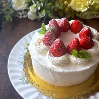 苺のショートケーキ&チョコレートケーキ‥バースデーケーキだったのに💦