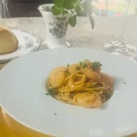 ワンパン 海老クリームパスタ|adriablueさん