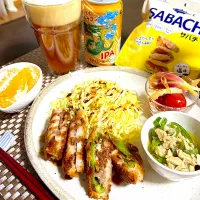 4/29晩酌：蓮根の肉詰めフライ＆ピーマンの肉詰めフライ| ななみんさん