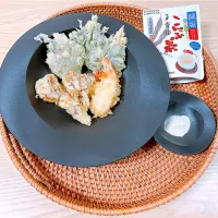 こんぶ茶でいただく天ぷら|みゅうれおさん