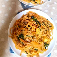 マルコメ キッチンさんの料理 液みそで簡単！ワンパンで作るペスカトーレパスタを参考にして作りました!!