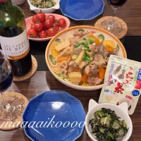 煮物で赤ワイン☺️🍷✨️|マイコさん