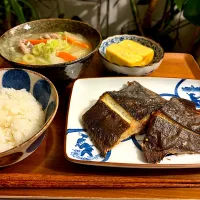 焼き魚と豚汁セット|kysbooさん