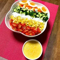 コブサラダ&コーン🌽ドレッシング|ひだまり農園さん