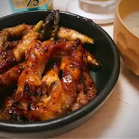 アスパラの肉巻きとトンデリング🐷|gunlove❤さん
