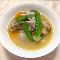 5/2の朝ごはん　あるもの野菜で豚汁|卯月さん