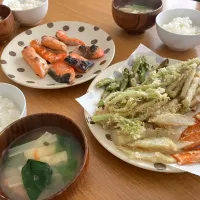＊初ウドは天ぷらとお味噌汁＊|＊抹茶＊さん