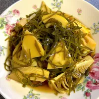 たけのこと切り昆布の煮物