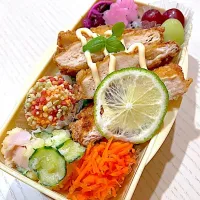 今日のお弁当24日目|もふもふへそ天さん