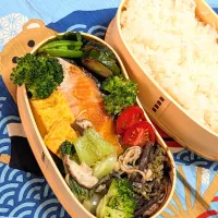 本日のお弁当〜超減塩鮭弁当|f.1125beさん