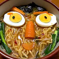 マルちゃん正麺🍜、味噌味❗️(●´ω｀●)✨