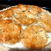 Chicken pot pie with biscuit|🌺IAnneさん