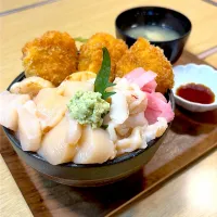 お食事処すみれ　ホタテまんぷく丼|renharuruさん