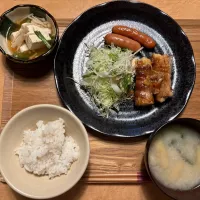 豚バラえのき巻き、味噌汁、豆腐|ゆき☕✨さん