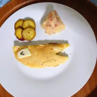 さつま芋とバナナのパンケーキで鯉のぼり🎏(*｀艸´)|ぽんすけさん