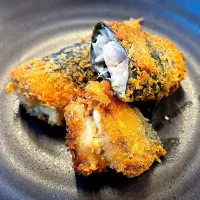 鯵の海苔巻きチーズ揚げ|パパ手料理さん