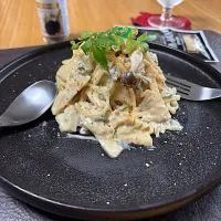 筍としめじのゴルゴンゾーラパスタ| sakurakoさん