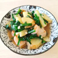 2026 0504　えびとしんじゃがのにんにく醤油炒め|いもこ。さん