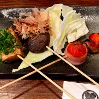 串焼き トマト巻き 椎茸 手作り厚揚げ|🐈⸒⸒⸒⸒つるのダンス🐈🐾さん
