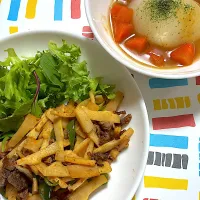 青椒肉絲と新玉ねぎのスープ煮|🍒ふみりん🍒さん