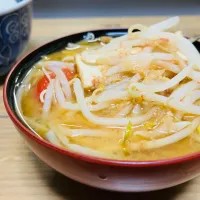もやし・とまと・厚揚げの味噌汁|ご飯はん♪さん