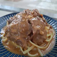 沙嗲牛肉意粉🤗