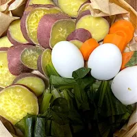 蒸籠の野菜蒸し|ちいこさん