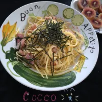 ベーコンとジャコのパスタ✨|cocco+さん