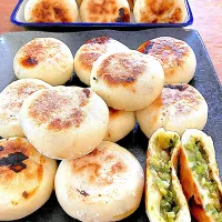 大量の、のびろのおやき|ピンキーさん