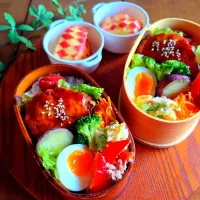 つくねハンバーグ弁当♪|さらママさん