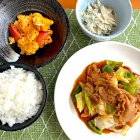 回鍋肉定食🥬|めっちいさん
