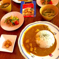 晩ごはん♯マレーシア♯チキンカレー|小松菜さん