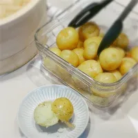 新じゃがのせいろ蒸しバターしょうゆ|アスママさん