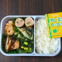 ポークビッツの肉巻き弁当|ぱんだのままんさん