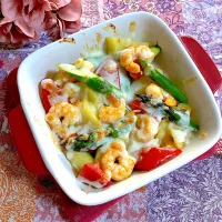 海老と春野菜のチーズ焼き🧀|ringonamaさん