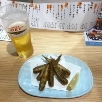 今日の晩ご飯@「桔梗屋  大須店」さん ②  メヒカリ唐揚げ　（実況中継中）| なびさん