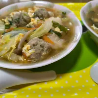🥟手作り餃子と余った種でワンタンスープ🍲|みよぱさん