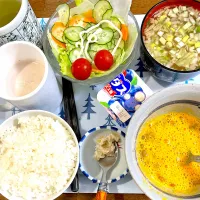 今朝の朝食です。今日もおいしかったです。|マースさん